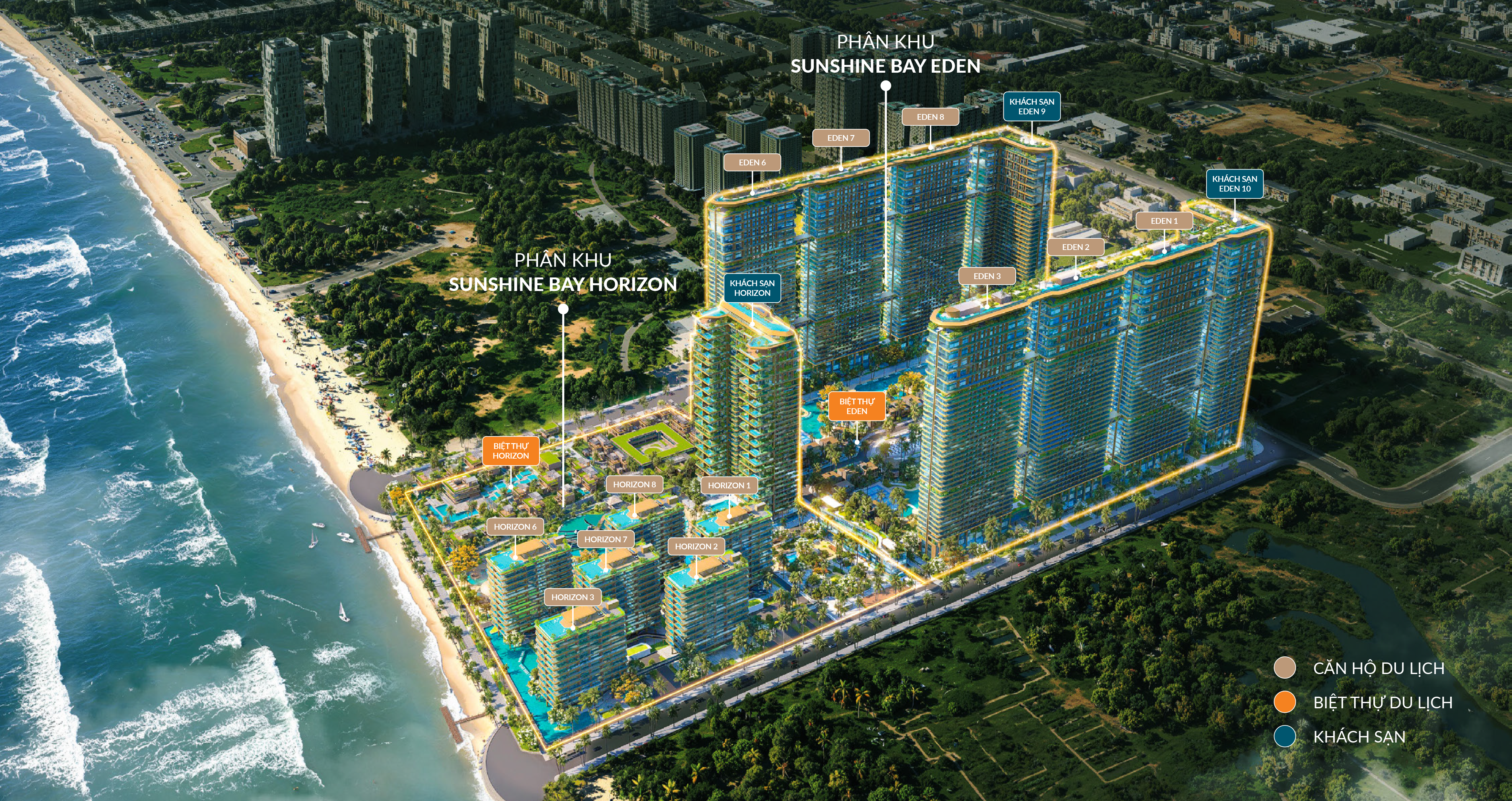 Tổng thể mặt bằng Sunshine Bay Retreat